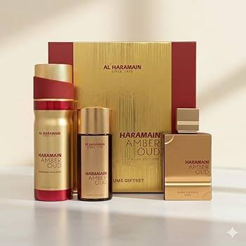Al Haramain Amber Oud Ruby Edition 3pc Gift Set