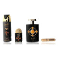Lattafa Al Qiam Gold 3pc Gift Set with Travel Atomizer